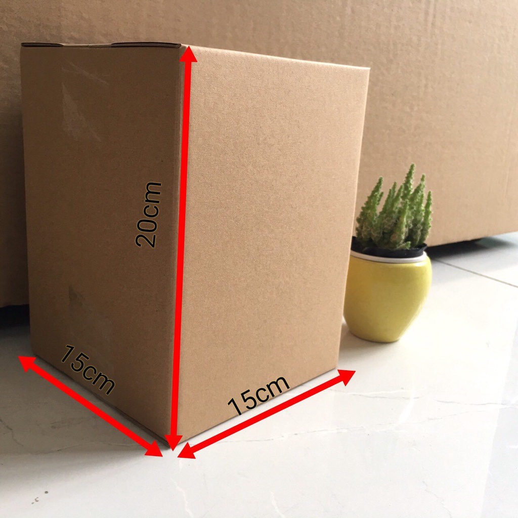 [Giá xưởng] Combo 100h 15x15x20 Hộp Carton Đóng Hàng