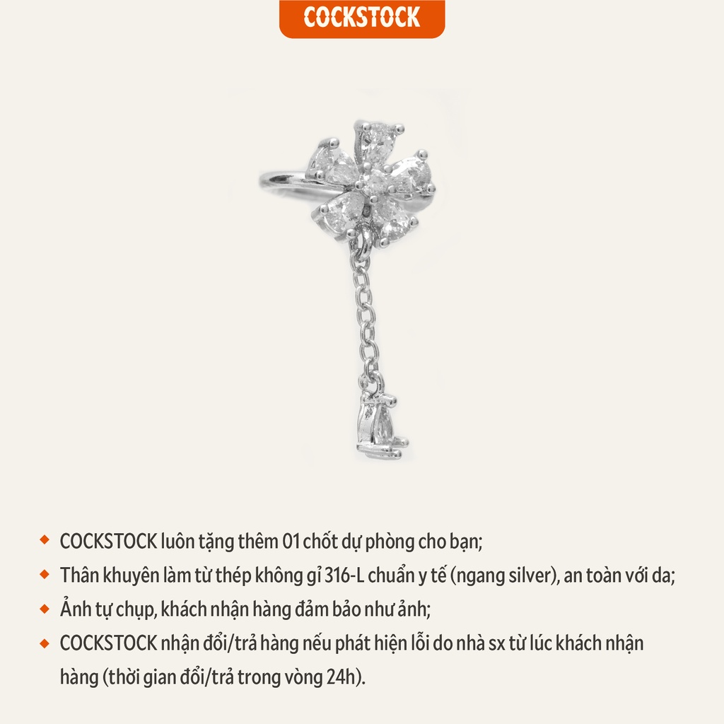 Khuyên kẹp tai Blink Miss U CockStock