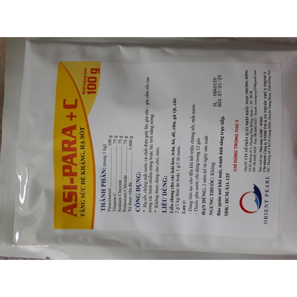 Tăng cường sức khỏe cho gà  100g