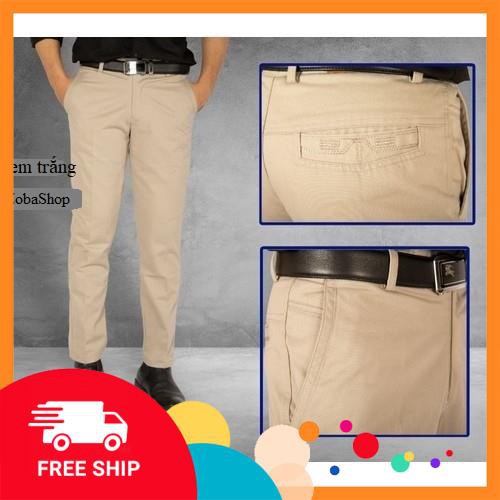 Quần Kaki Nam Trung Niên Ống Suông Chất Vải Cao Cấp - Kaki Trung Niên #8