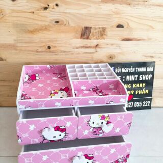 Tủ đựng mỹ phẩm 3 tầng 3 học kitty