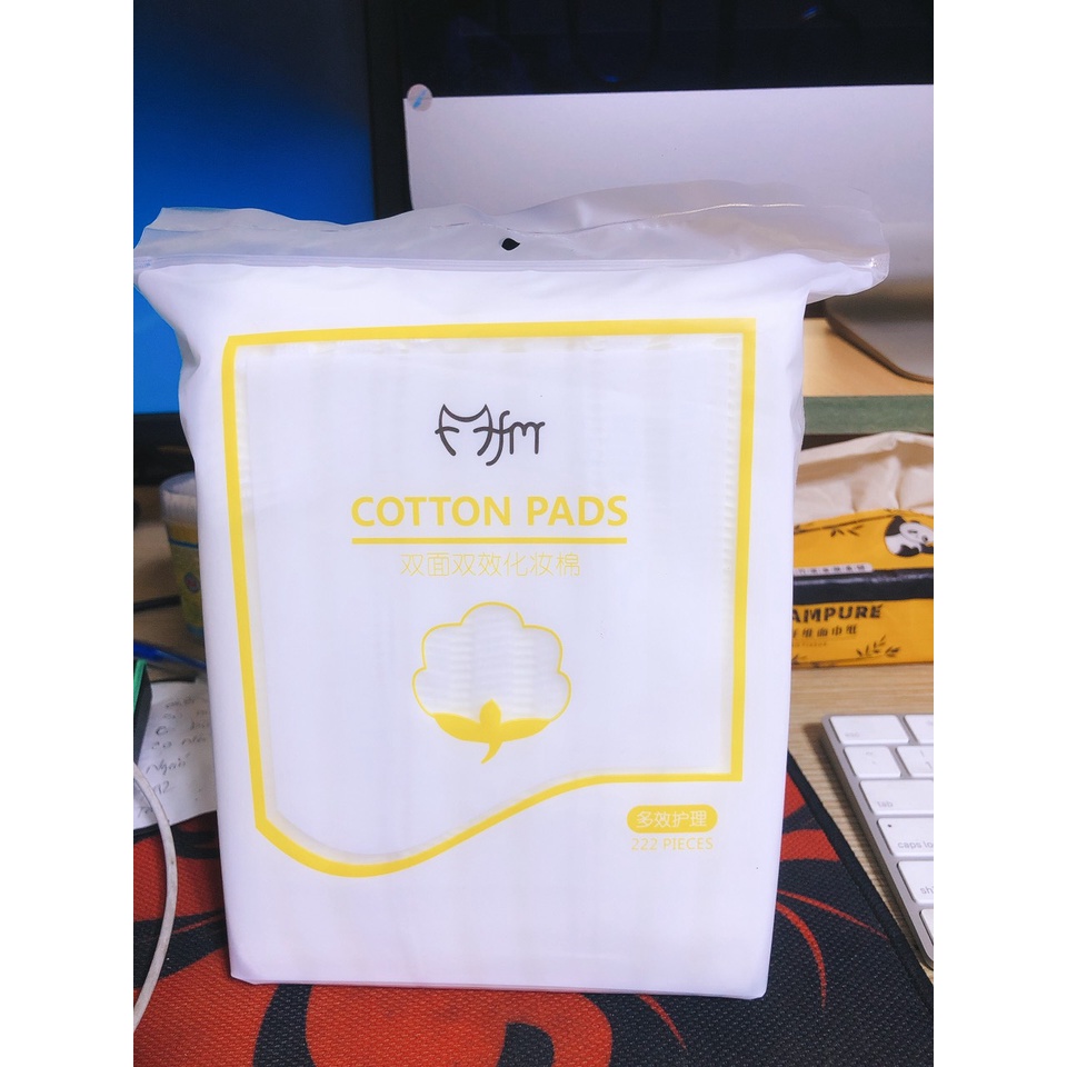 Bông tẩy trang 3 lớp Cotton Pads 222 miếng