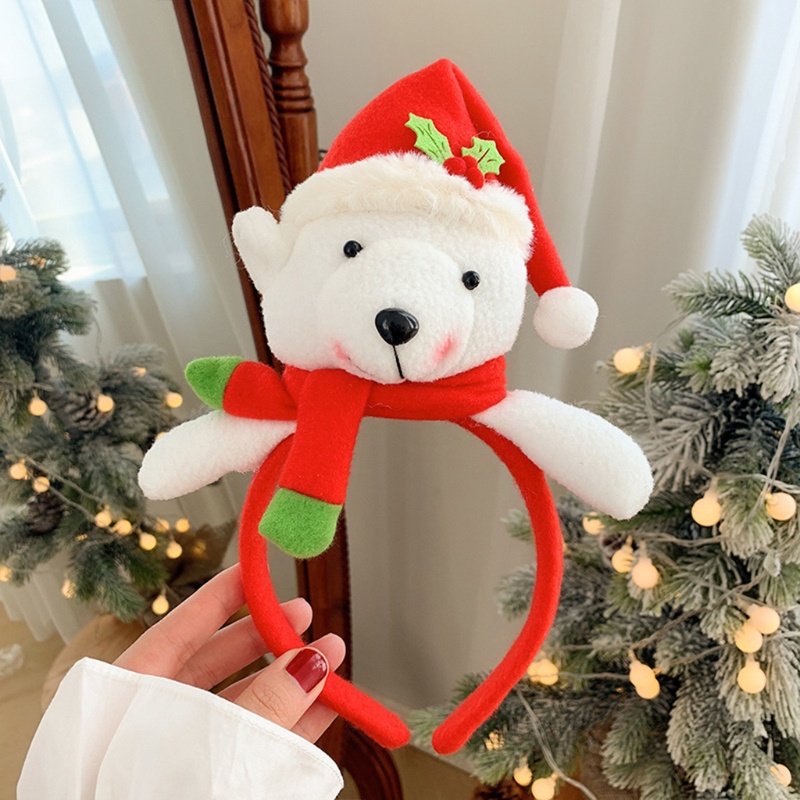 Băng đô cài tóc hình người tuyết/ông già noel dễ thương dùng làm phụ kiện chụp ảnh trang trí dịp giáng sinh