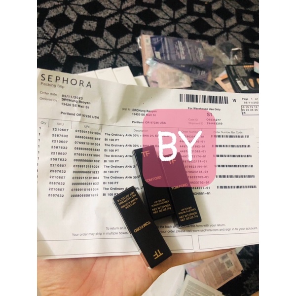 Son Tomford Màu 03 Casablance minisize 1g fullbox