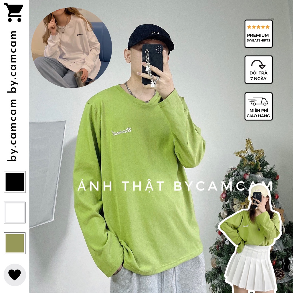 Áo Thun Trơn, Áo Thêu Chữ/ Hình Random 4 Màu Basic Dễ Mặc 𝘽𝙮.𝙘𝙖𝙢𝙘𝙖𝙢