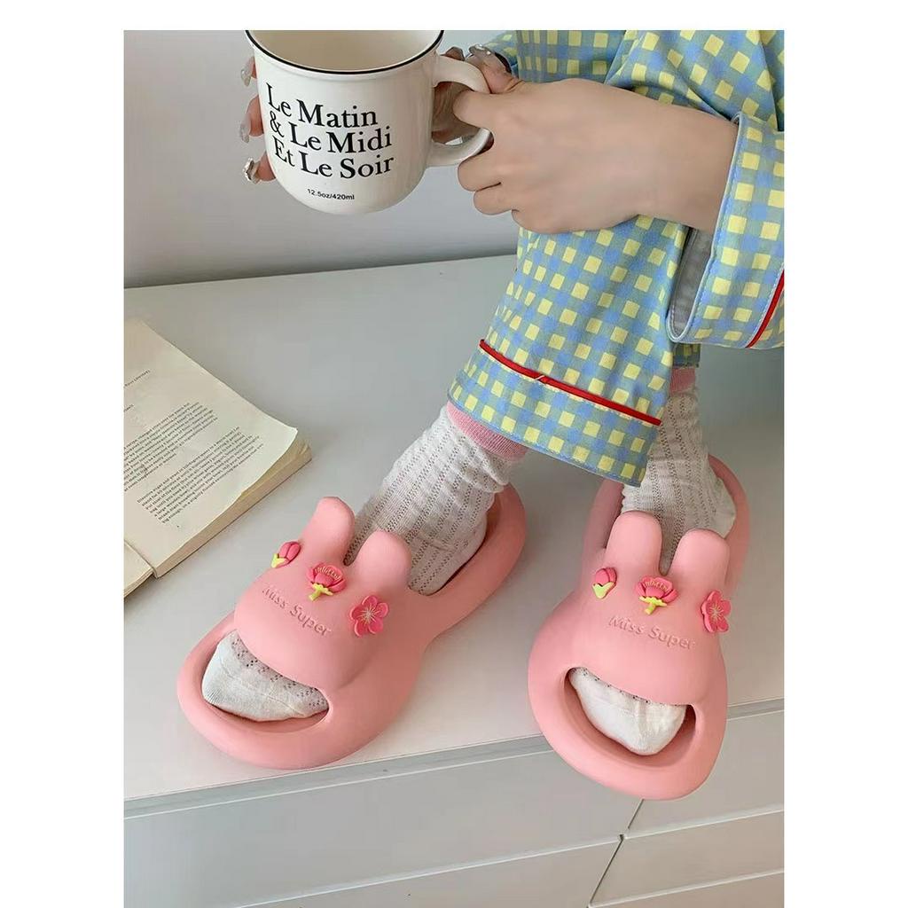 Dép Đi Trong Nhà Chống Trượt Hình Thỏ Dễ Thương Thời Trang Mùa Hè 2023 Cho Bạn Gái