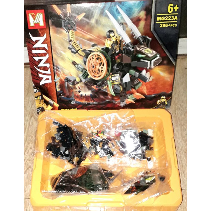 Lắp ráp 1 hộp LegoNinja MG223 Cưỡi Quái Thú Kỳ Lân có trên 296 chi tiết bằng nhựa