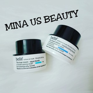 [Mini 10g][Aqua/Moisturizing] Kem dưỡng belif the true cream Aqua bomb / Moisturizing bomb