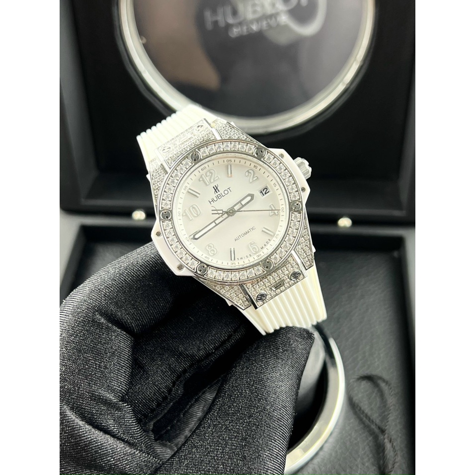 [FULL BOX]Đồng Hồ Nữ HB BIGBANG WHITE FULL Đá-34mm- máy quazt , Chống Nước- Bảo Hành 24 Tháng | BigBuy360 - bigbuy360.vn