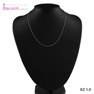 Dây chuyền bạc Ý 925 Bạc Xinh Huệ Ngân Dây bi trơn GZ1.0