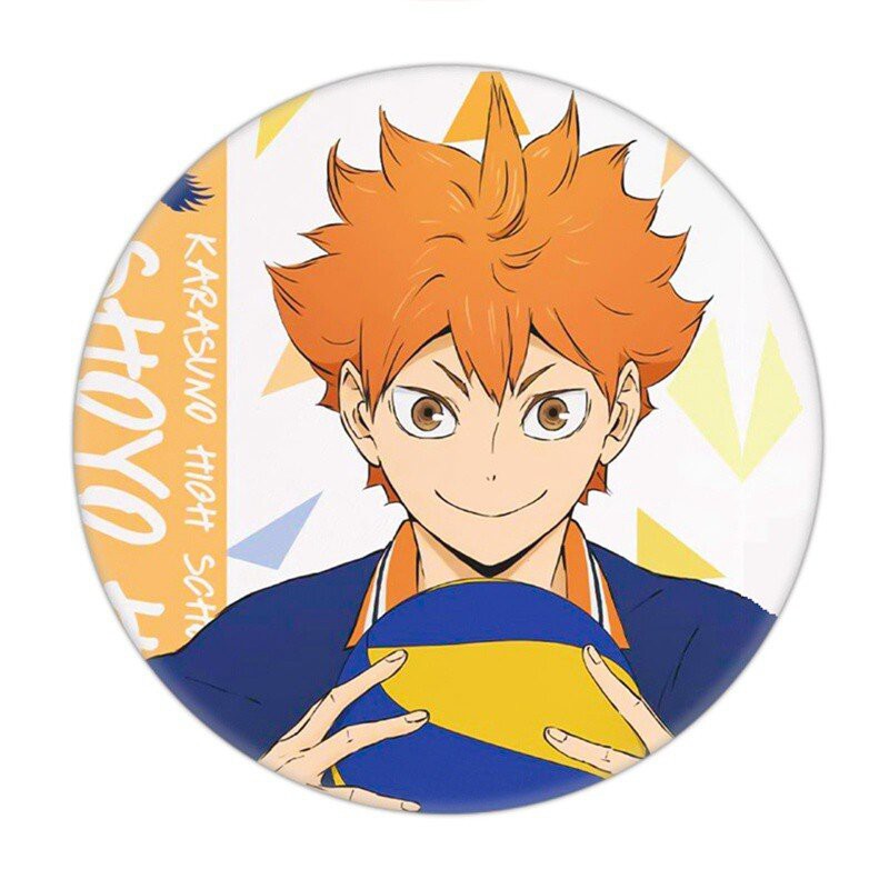 Huy hiệu cài áo IN HÌNH Haikyuu!! Vua bóng chuyền ver hoa giấy anime chibi dễ thương tiện lợi