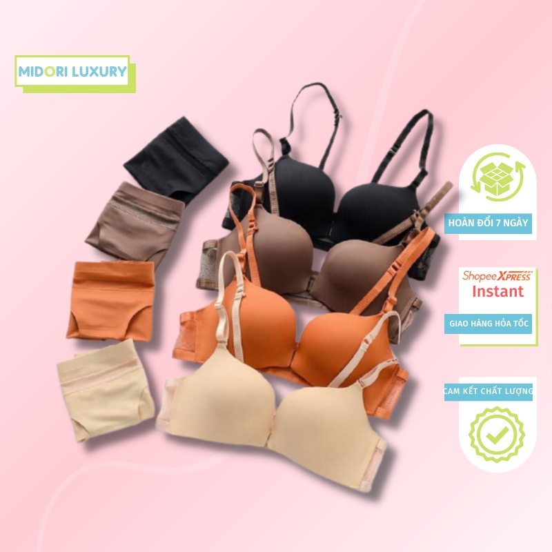 Bộ đồ lót form to su đúc Cài Trước Siêu Nâng Đẩy, Áo Ngực đúc su không gọng tạo khe Siêu Sexy CK316