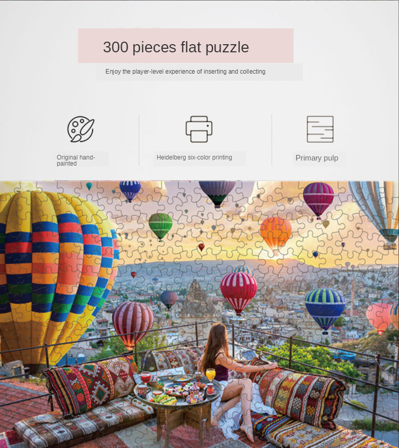 300 Miếng Giấy Xếp Hình Người Lớn Xếp Hình Phong Cảnh Ghép Hình Động Vật Xếp Hình Lạ Mắt Đồ Chơi Xếp Hình