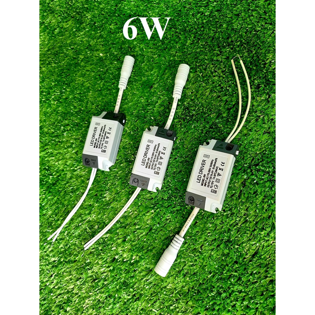 Tăng Phô Driver (Chấn Lưu) Đèn Led Ốp Trần Âm Trần 6W 7W Jack Tròn 1 Chế Độ