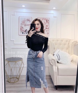 Áo coco hở vai