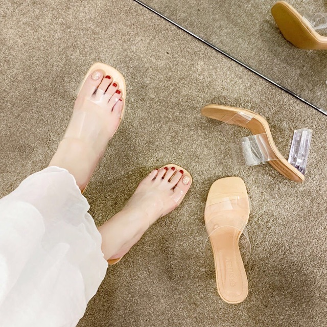 Dép quai trong cao gót cao 7phân