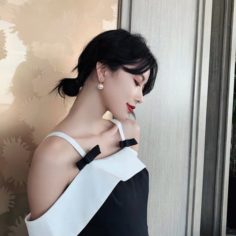 bông tai hạt châu , khuyên tai châu cá tính