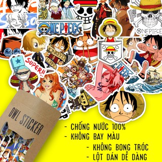 Combo hình dán cao cấp One Piece sticker