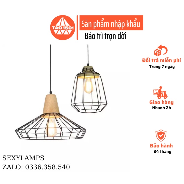 Đèn Thả Bàn Ăn Đẹp Cao Cấp Chung Cư, Quán cafe, Nhà Hàng. Tặng Bóng Led Thủy Tinh Cao Cấp