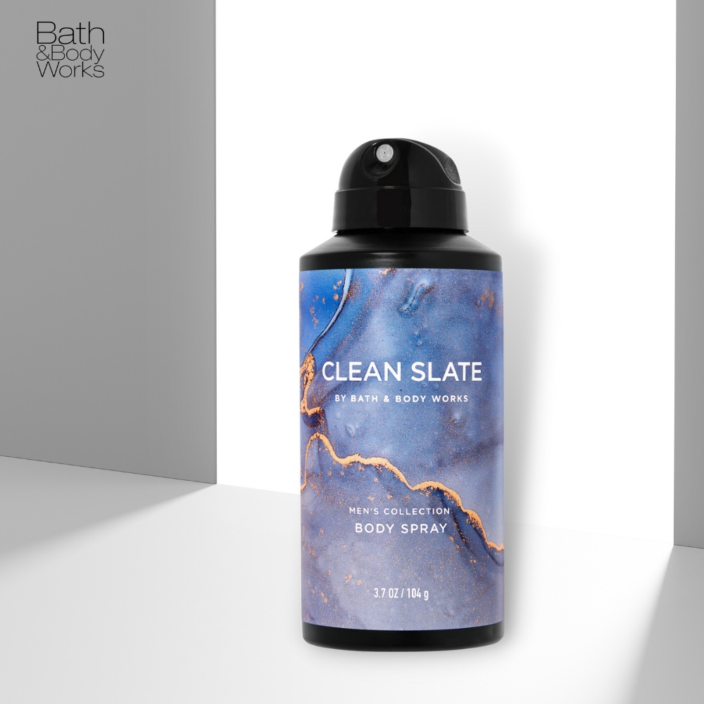 Xịt Thơm Toàn Thân Bath & Body Works Men's Collection Body Spray - Clean Slate Cho Nam 104g