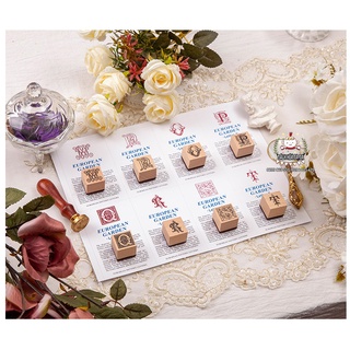 MOMO con dấu gỗ bảng chữ cái Alphabet Bullet Journal Stamp Wooden lưu bút sổ tay nhật ký Handmade Bách hóa Na Na