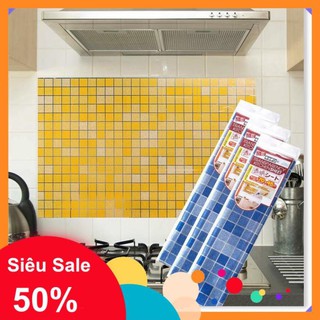 Giấy dán tường nha bếp 70x45cm 💕xả tồn💕 miếng dán tường chống dầu nhà bếp - miếng dán chống thấm nước 9260