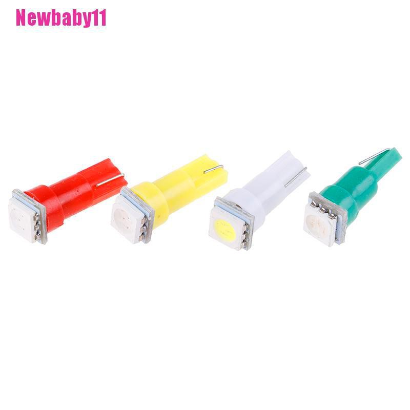Set 20 Đèn LED T5 5050 1SMD 24V DC Ánh Sáng Trắng / Xanh Lá / Vàng / Đỏ Chuyên Dụng Dành Cho Ô Tô