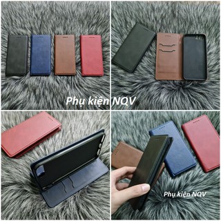 Bao da ốp lưng da iphone 6 plus 7 plus 8 plus hàng cao cấp kèm ngăn đựng thẻ, nam châm hít cạnh