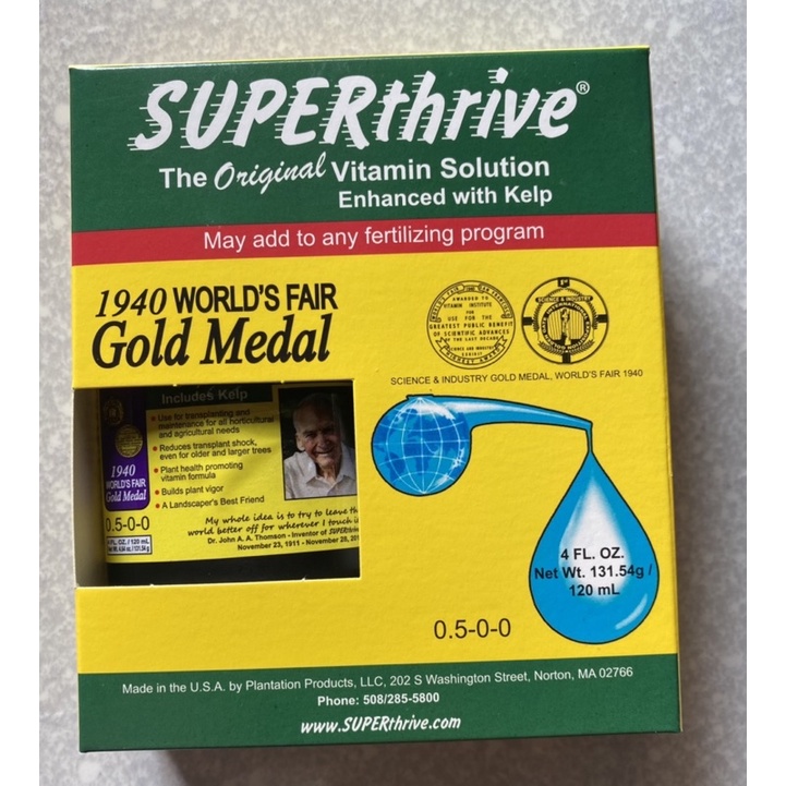 Phân bón Superthrive  hàng nhập Mỹ chai 120ml -Đảm bảo hàng chính hãng -Có siêu có mùi hôi đặc trưng của superthrive