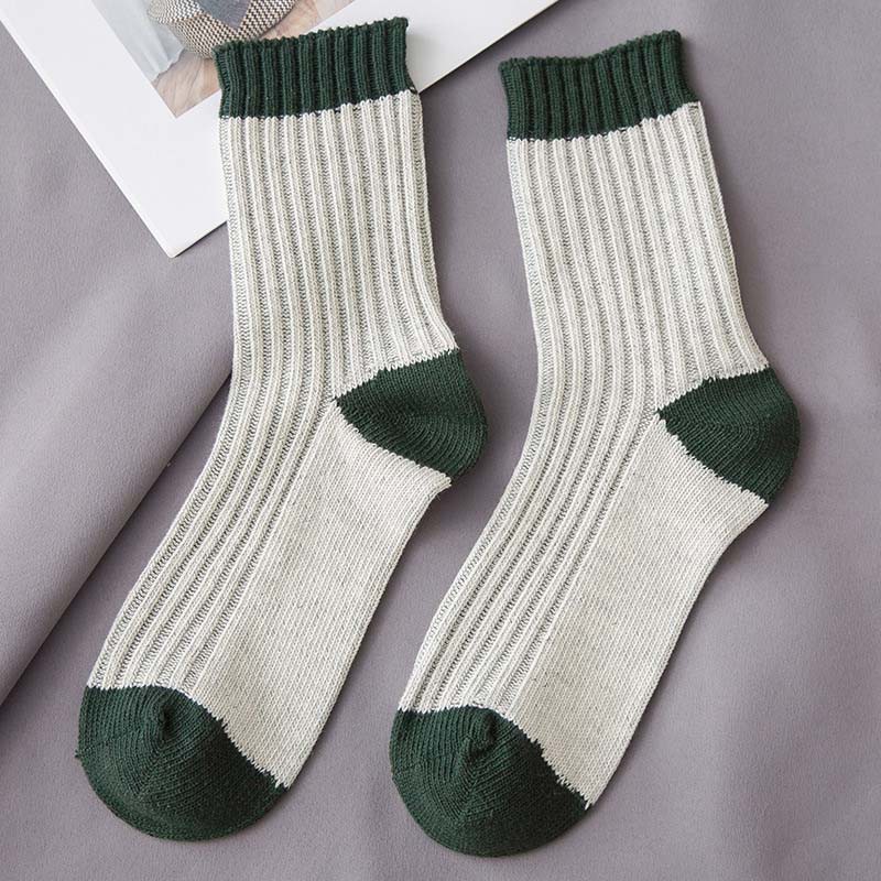 Women Spring Autumn Simple Long Knit Warm Socks | BigBuy360 - bigbuy360.vn