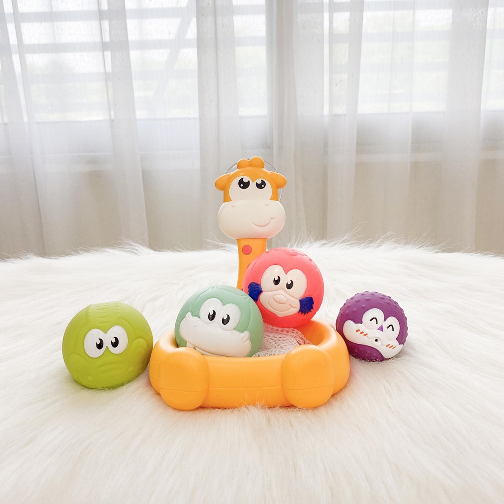 Đồ chơi cho bé tắm set vợt hươu cao cổ CAYABE Umoo