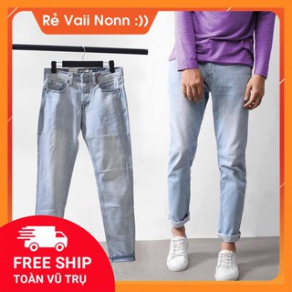Quần jean nam xanh nhạt mẫu quần jean xuất khẩu Hàn Quốc của Routine QJRO31131