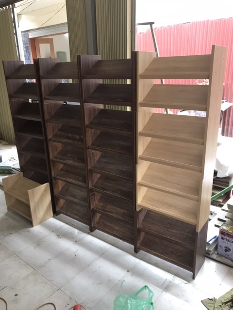 Kệ Giày Dép - Kệ Giày Gỗ 2 Tầng - Kệ Giày Thông Minh (sẵn có)