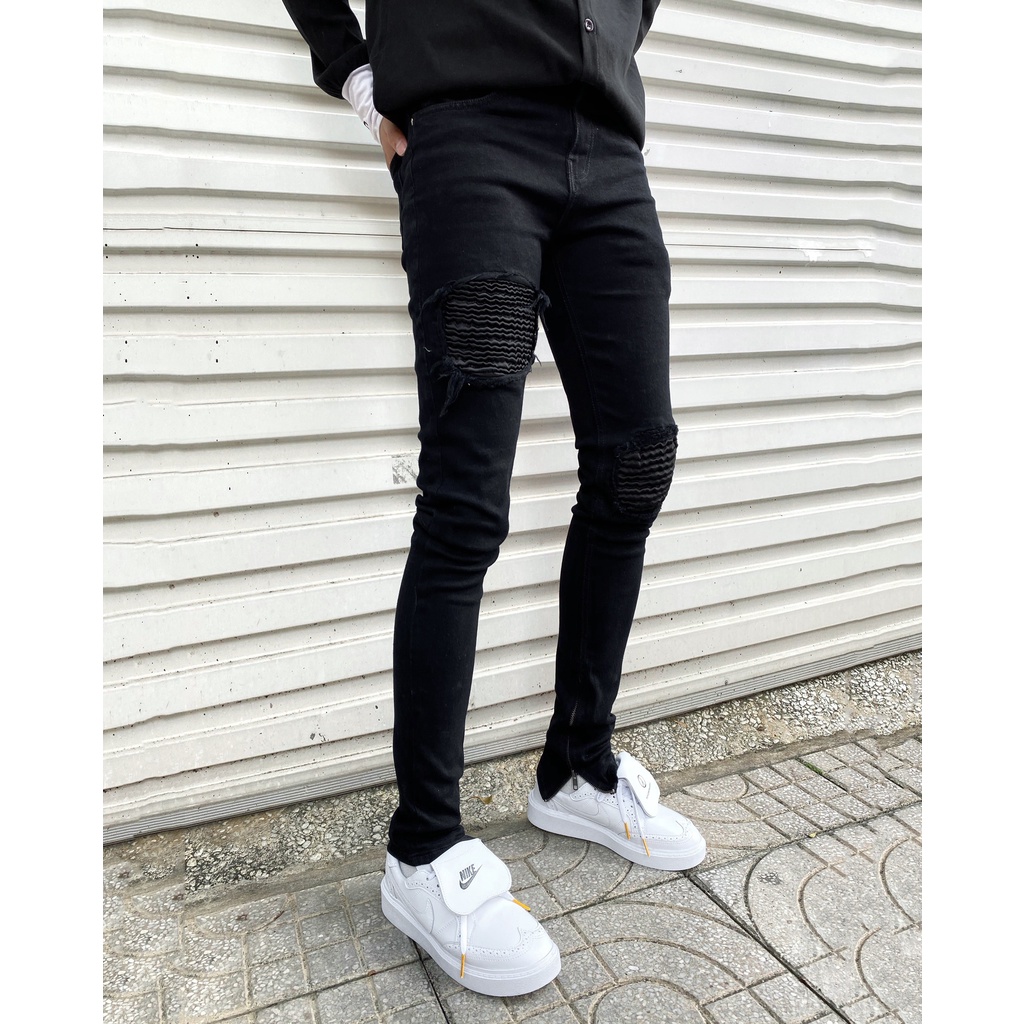 Quần jean nam phối kiểu zipper ( QJ6 )