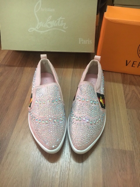 Giày lười nữ đính đá hàng thiết kế, hàng cao cấp | BigBuy360 - bigbuy360.vn