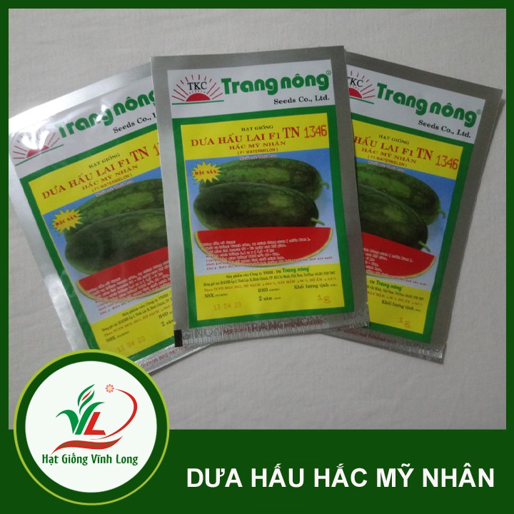 Hạt giống Dưa hấu  lai F1 Hắc Mỹ Nhân TN 1346 - 1g