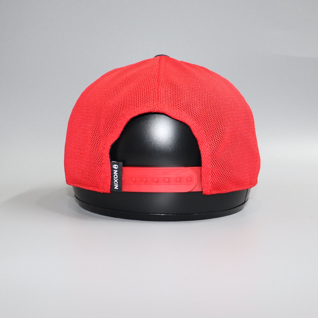 Nón NHS Snapback Xanh Đen Lươi Đỏ NIXON Nix008.