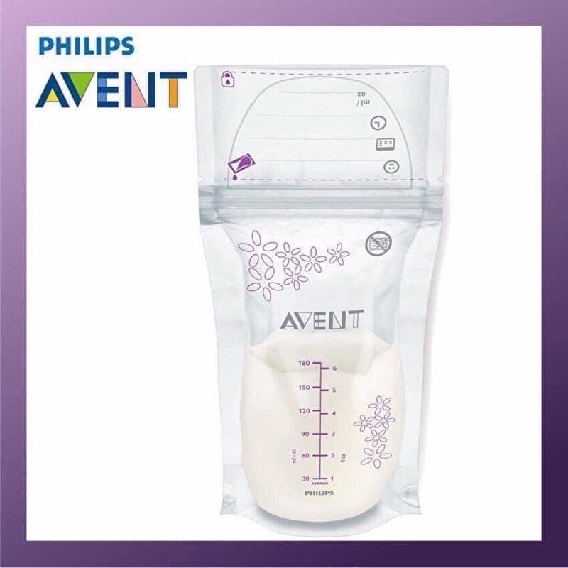 Túi trữ sữa Philips Avent 180ml ( hộp 50 túi )
