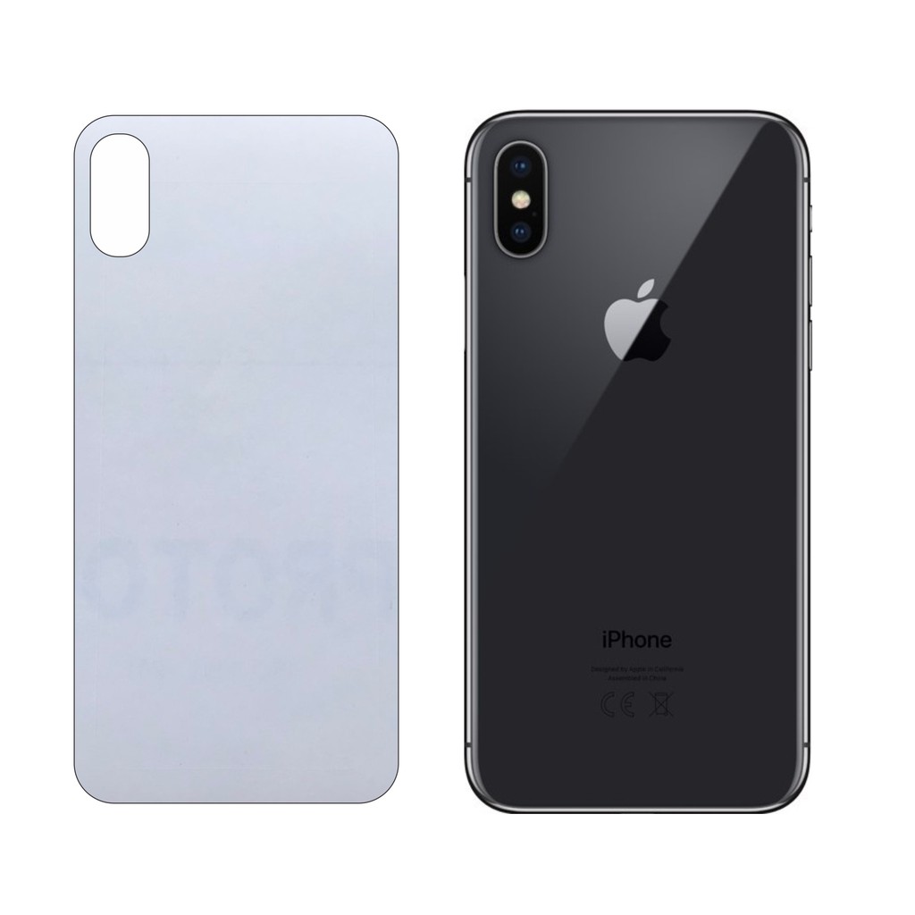 Miếng Dán Lưng iPhone X/Xs Decal Trong Nhám Chống Vân Tay