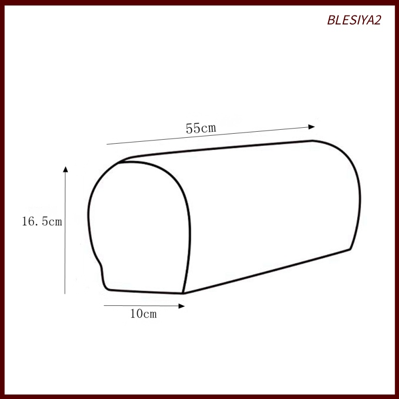 Bộ 2 Vỏ Bọc Tay Vịn Ghế Sofa Bằng Vải Co Giãn Màu Đen