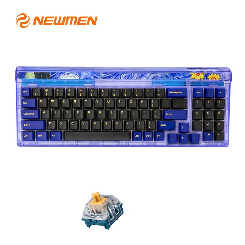 Bàn phím cơ không dây newmen GM780 Sun / Starry Sky / Nebula Gasket chính hãng bảo hành 2 năm