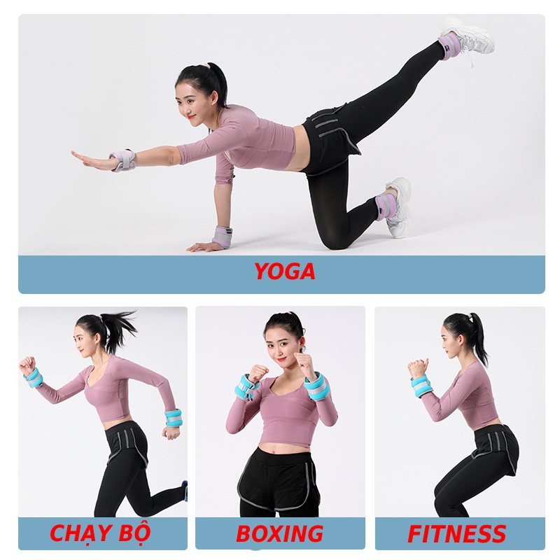 Tạ đeo tay chân tập gym ⚡FREESHIP⚡ tạ đeo tay phiên bản PREMIUM, hỗ trợ tập thể thao, vật lý trị liệu sau chấn thương