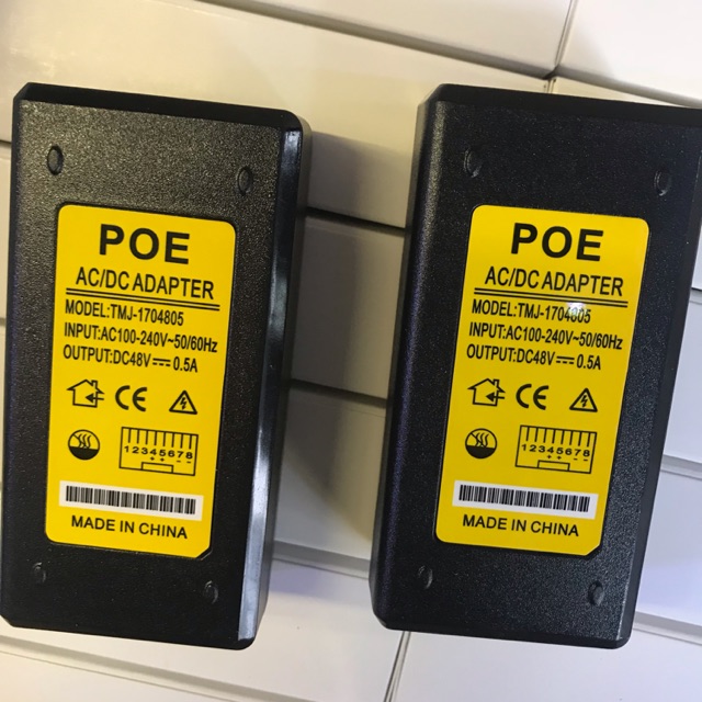 Nguồn POE 48v0,5A kèm dây