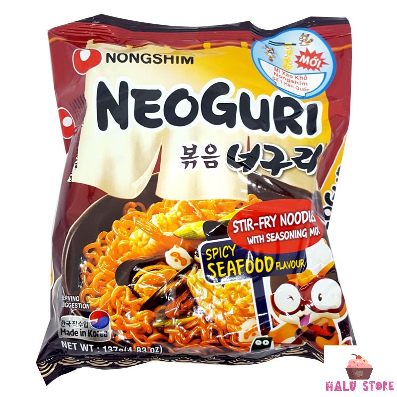 MÌ NEOGURI (MÌ KHÔ) CAY NÓNG NÓNGHIM HÀN QUỐC - GÓI 137G