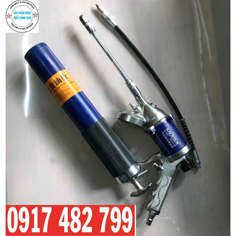 SÚNG BƠM MỠ BÒ GREASE GUN DÙNG KHÍ NÉN