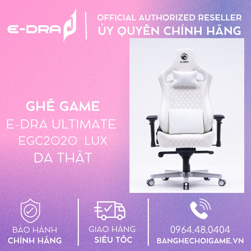 Ghế gaming E-Dra Ultimate EGC2020 LUX da thật