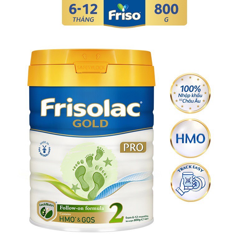 [ NHẬP KHẨU HÀ LAN] Frisolac Gold Pro Số 1/2/3/4 800Gram Có Quà - Xuất hoá đơn VAT