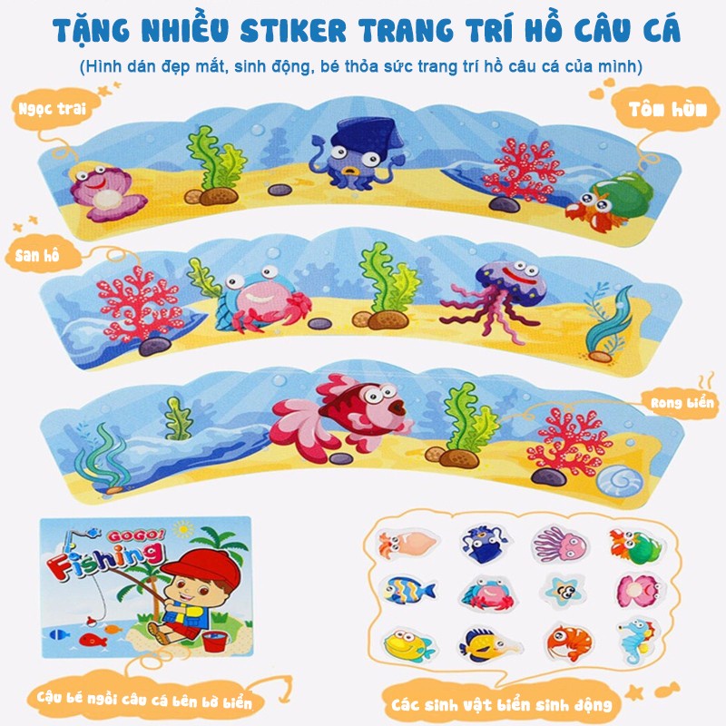 Đồ chơi câu cá điện BBT GLOBAL trẻ em CỠ LỚN 45 chi tiết có nhạc 393