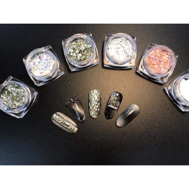 nhũ hình thoi - nhũ xếp hình thoi lấp lánh