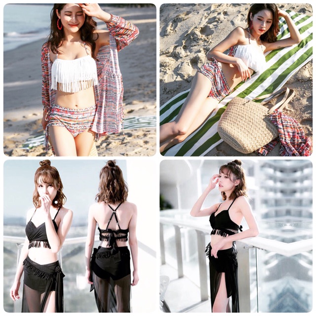 Set bikini 2 mảnh cạp cao